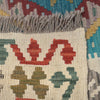 Colorful Flat-Weave Wool Kilim 6' 7" x 9' 9" ft / 200 x 297 cm - No. P26993