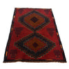 Red Color Baluchi Rug 2' 11" x 4' 9" ft / 90 x 144 cm - No. P27748
