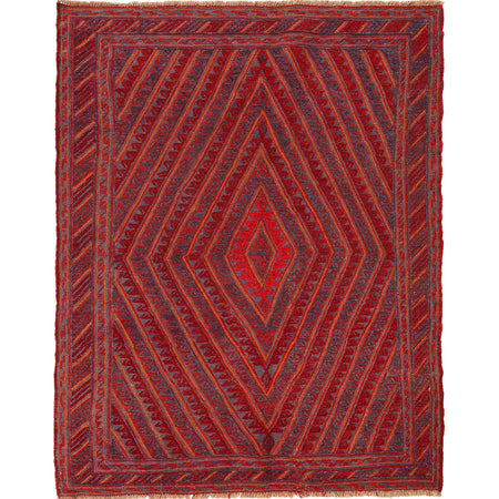 Handmade Mushwani Carpet 4' 9" x 6' 0" ft / 145 x 183 cm - No. P28030