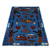 Handcrafted Afghan War Rug 4' 1" x 5' 10" ft / 125 x 177 cm - No. P28033