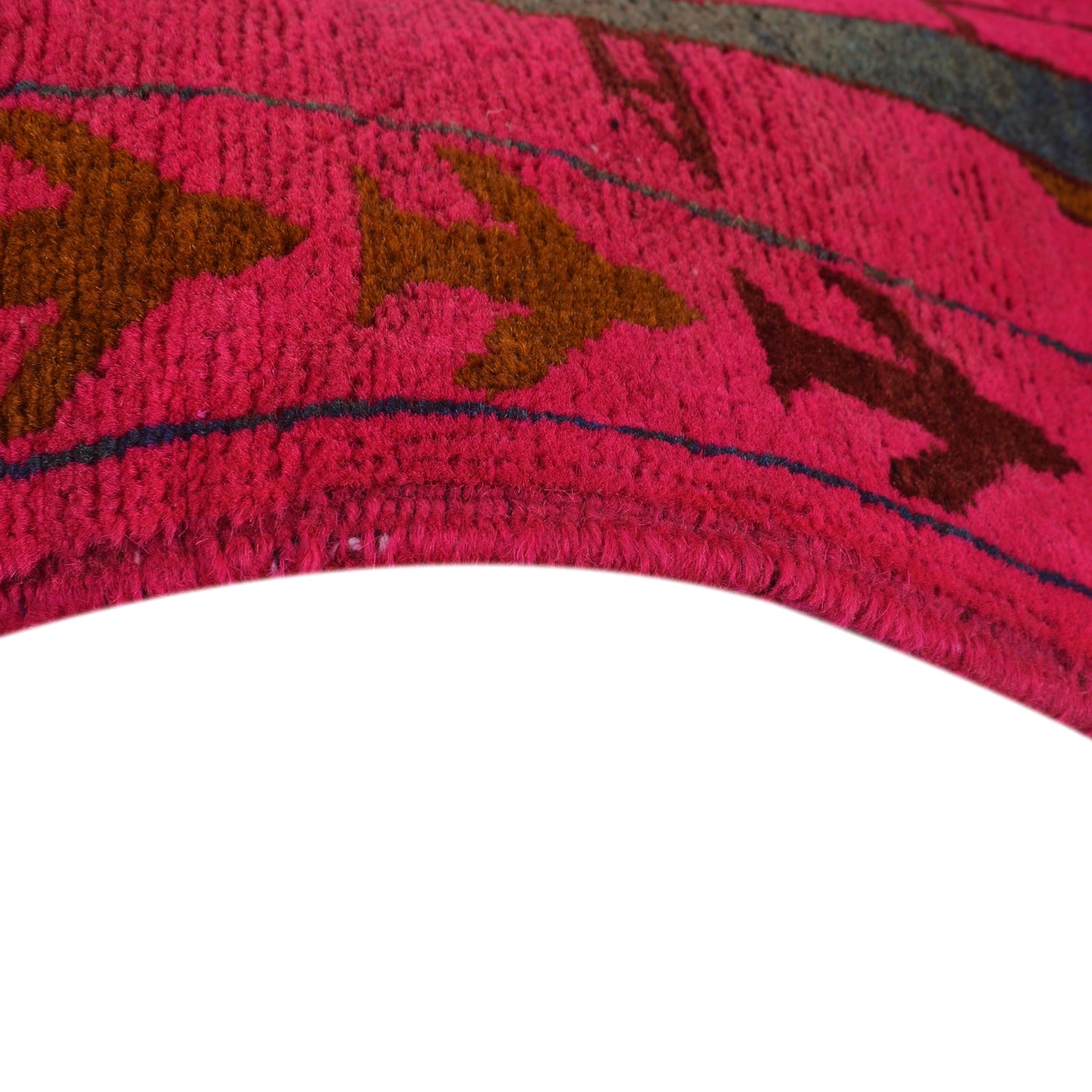 Handmade Afghan War Area Rug 3' 5" x 4' 10" ft / 103 x 147 cm - No. P28035