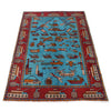 Handmade Afghan War Area Rug 3' 5" x 5' 1" ft / 103 x 147 cm - No. P28037