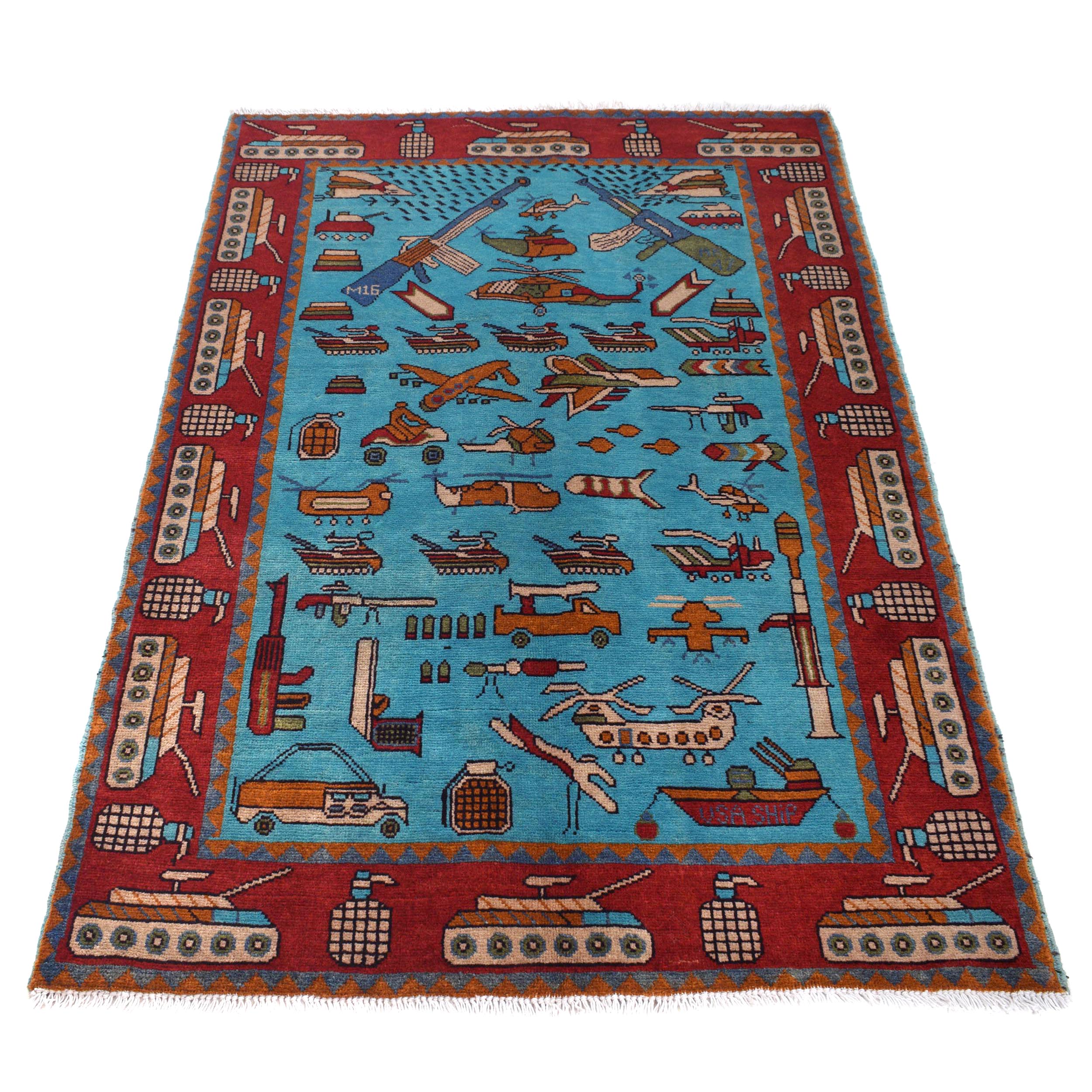 War Rug Wall Hanging Rug Afghan Rug Handwoven Rug Tribal store Rug Authentic Rug Decorative Rug Bohemian Rug Nomadic Rug Wool Kilim Rug 88 x 62 cm