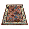 Handmade Afghan War Area Rug 3' 5" x 4' 11" ft / 103 x 150 cm - No. P28038