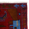 Handmade Afghan War Area Rug 3' 5" x 4' 10" ft / 105 x 147 cm - No. P28041