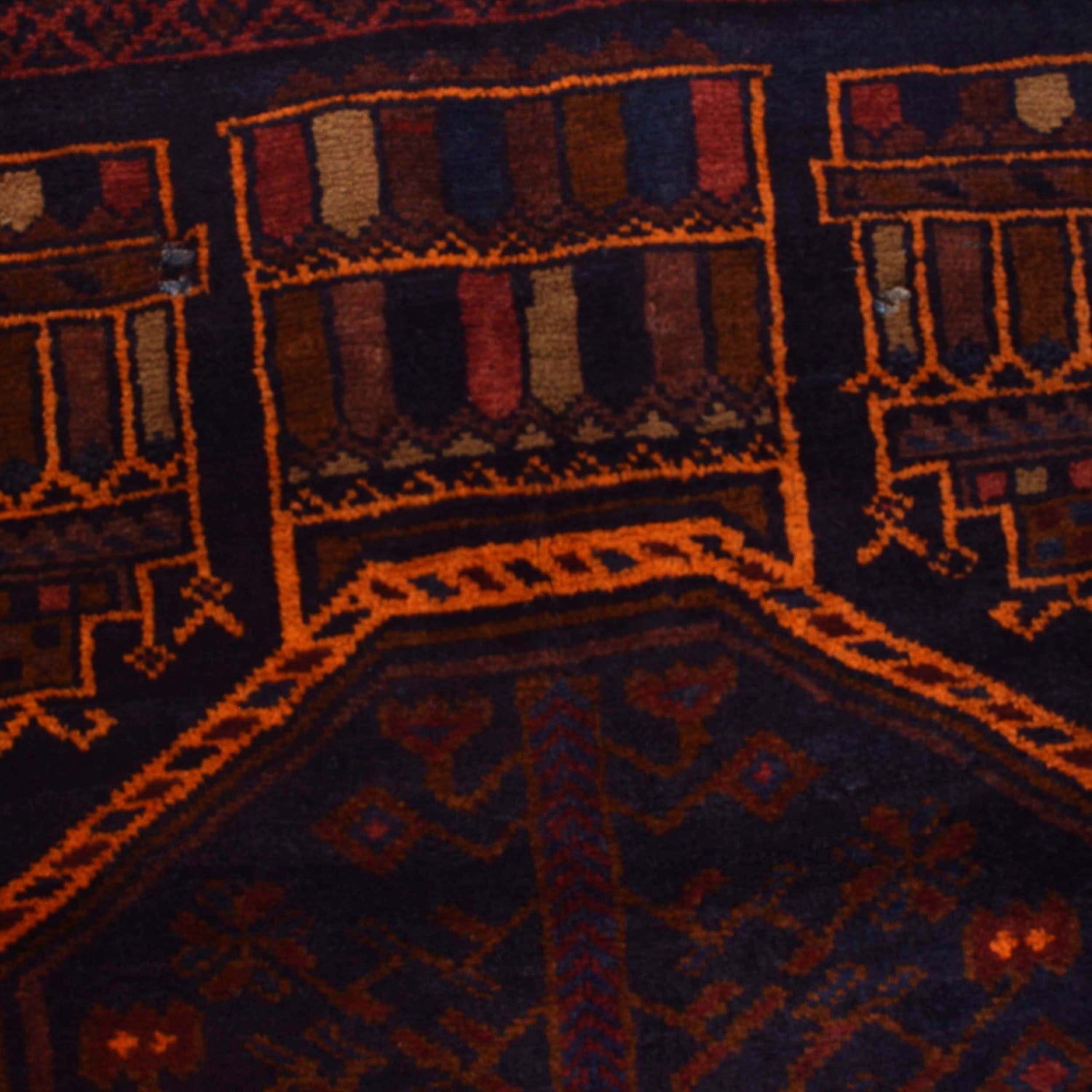 Traditional Baloch Rug 3' 12" x 6' 6" ft / 121 x 198 cm - No. P29033