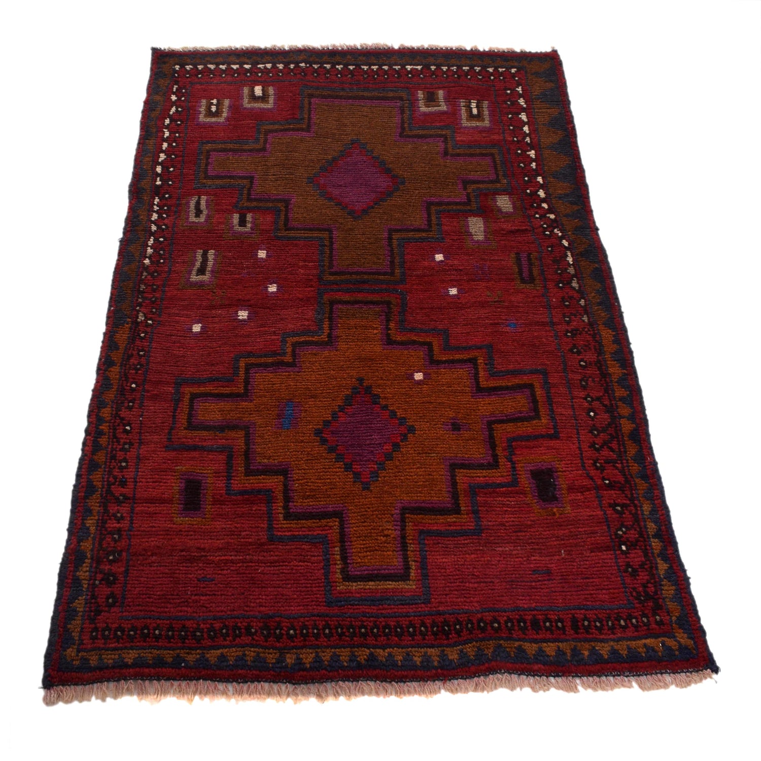 Tribal Baloch Rug 2' 9" x 4' 3" ft / 83 x 130 cm - No.P29105