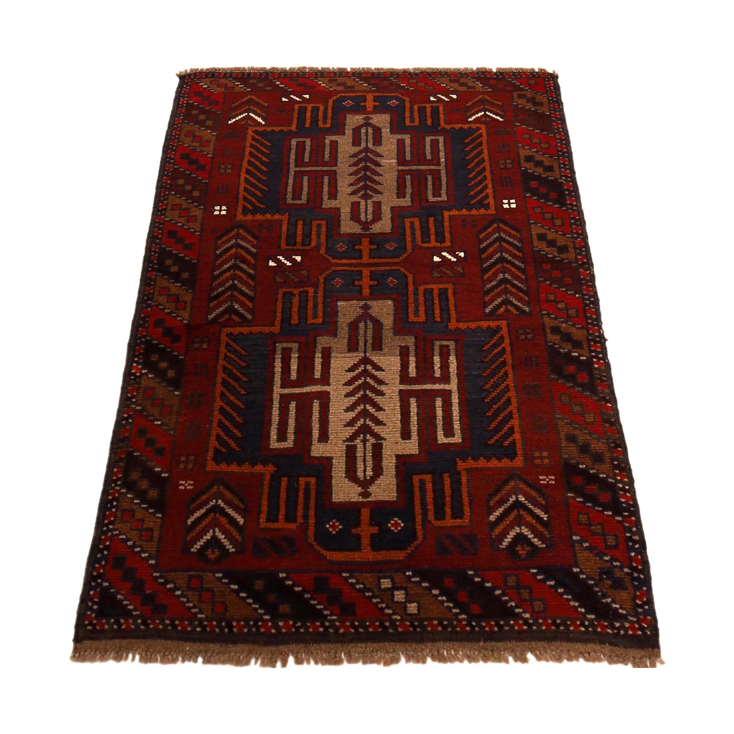 Traditional Baloch Rug 2' 10" x 4' 3" ft / 86 x 130 cm - No.P29111