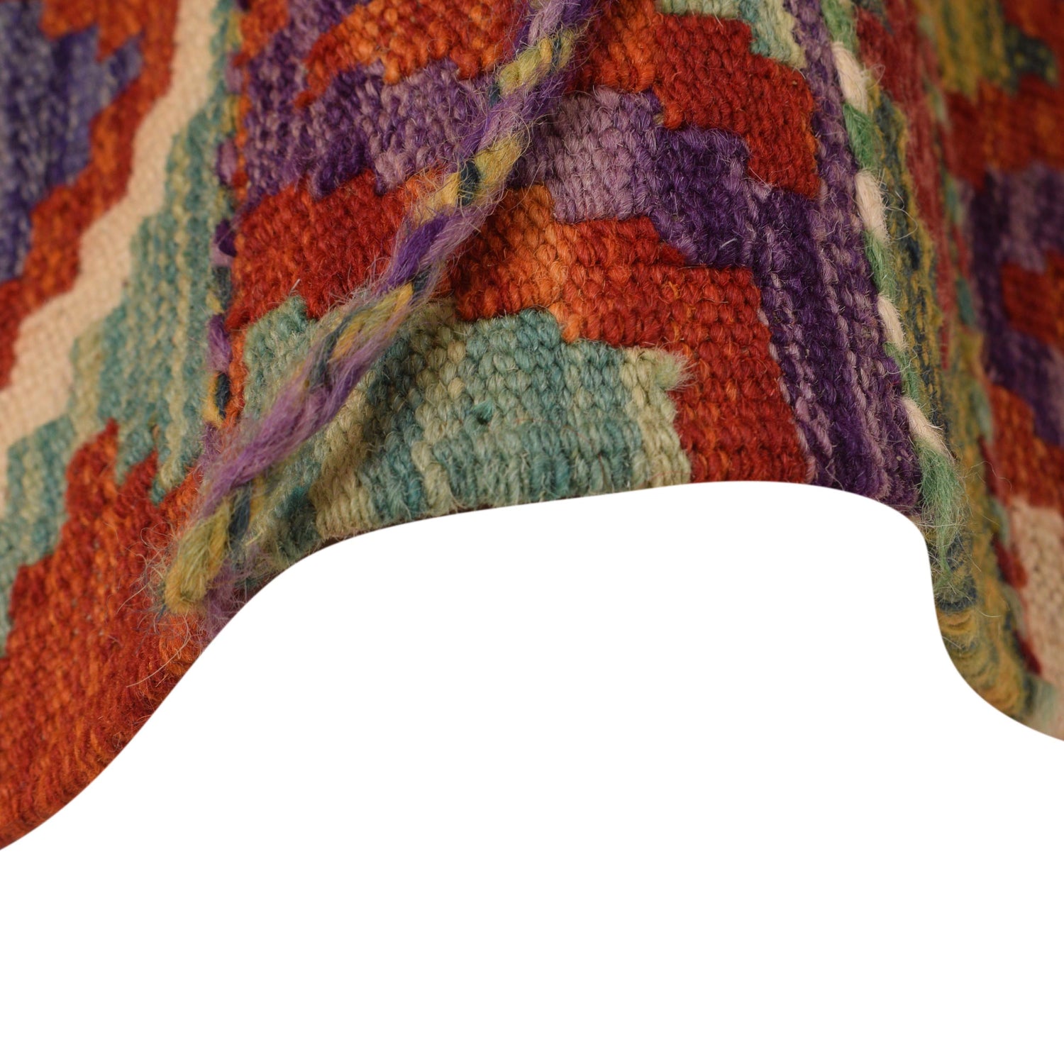 Hand Knotted Flatweave Kilim Runner 2' 5" x 6' 8" ft / 73 x 203 cm - No. P34244