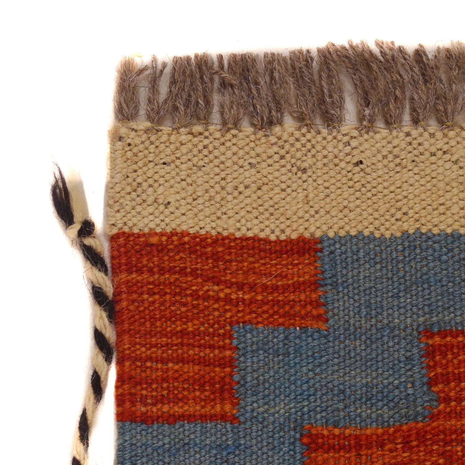 Hand Made Afghan Kilim Runner 2' 4" x 6' 4" ft / 70 x 193 cm - No. P34257