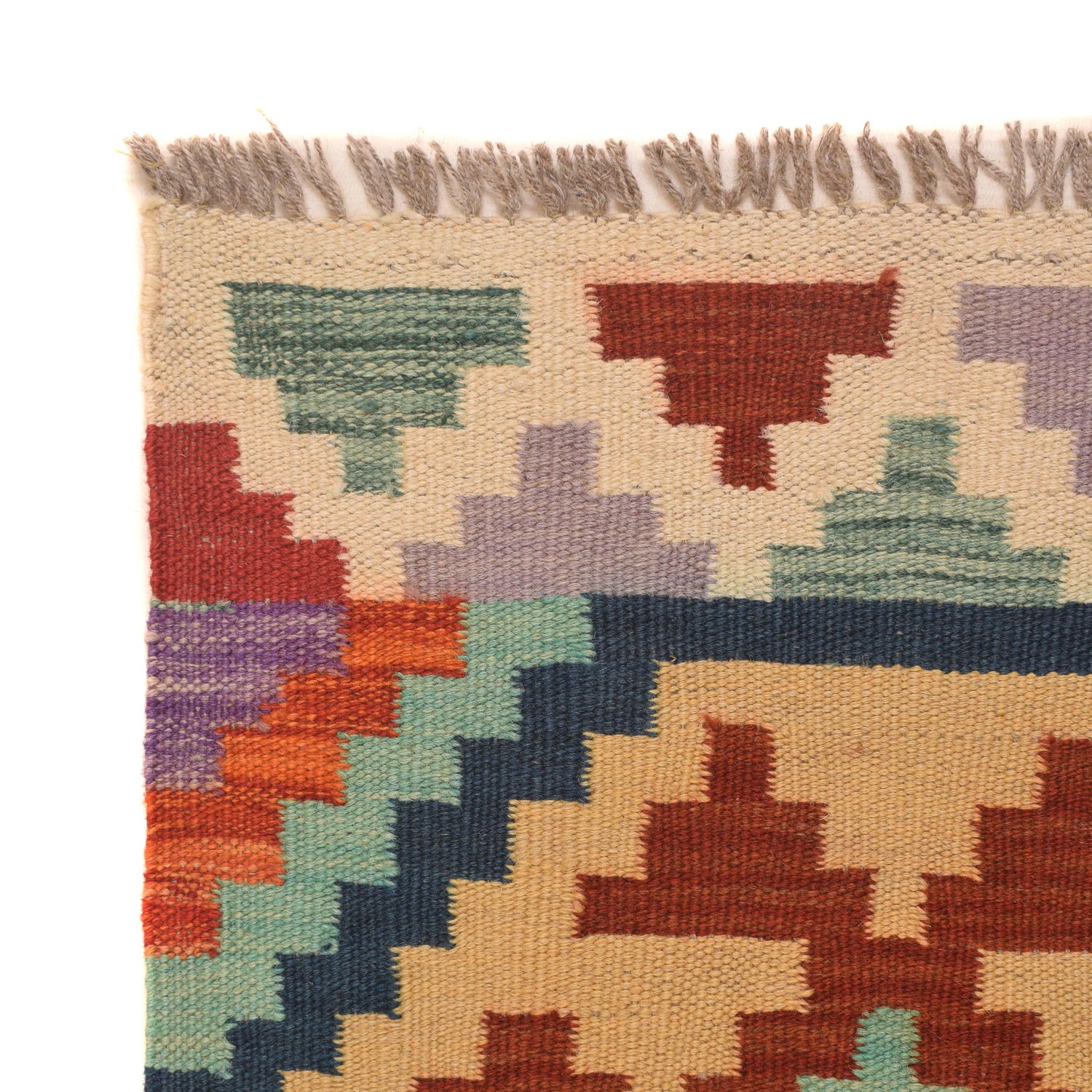 Short Kilim Runner 1' 8" x 6' 4" ft / 50 x 194 cm - No. P34263