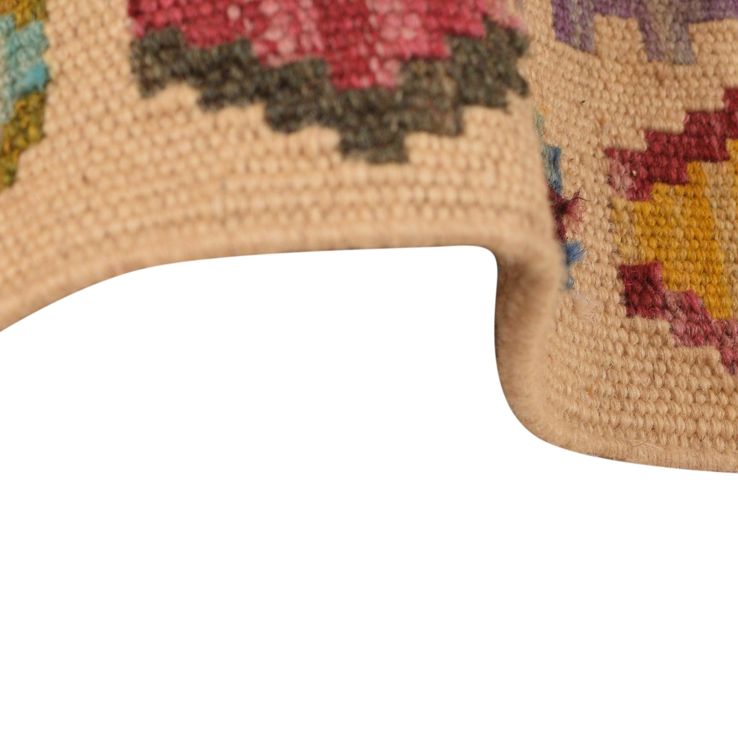 Multi Color ful Flat-Weave Wool Kilim Runner 1' 9" x 6' 6" ft / 54 x 198 cm - No. P34270