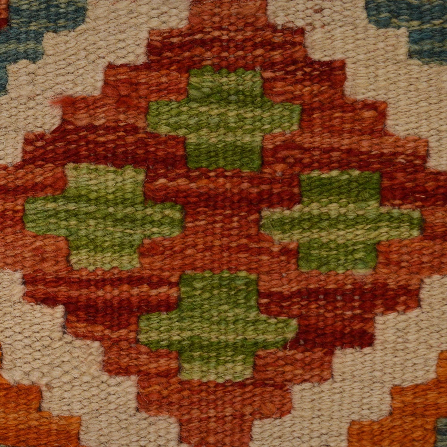 Handmade Afghan Vegetable Kilim Runner 2' 7" x 9' 9" ft / 79 x 298 cm - No. P34295