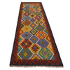 Hand Made Afghan Kilim Runner 2' 8" x 9' 7" ft / 81 x 291 cm - No. P34357