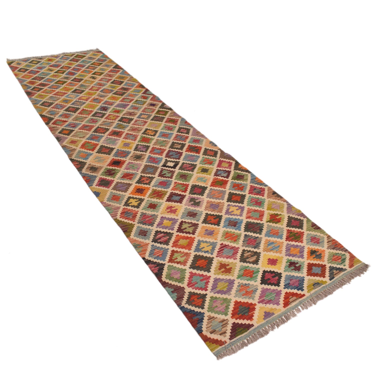 Long Kilim Runner 2' 8" x 9' 8" ft / 82 x 294 cm - No. P34359