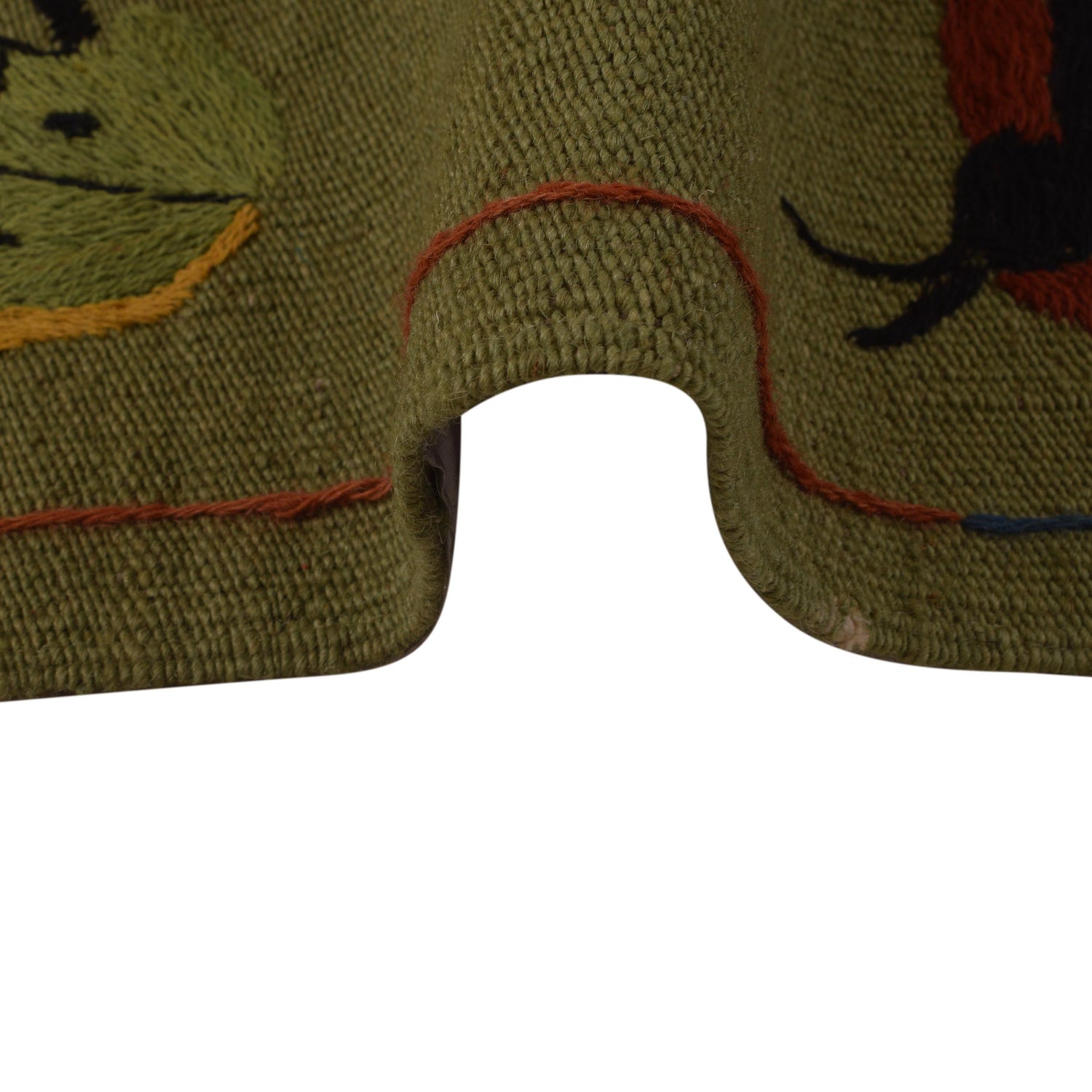 Hand Knotted Embroidery Kelim 4' 0" x 5' 10" ft / 123 x 178 cm - No. P34393