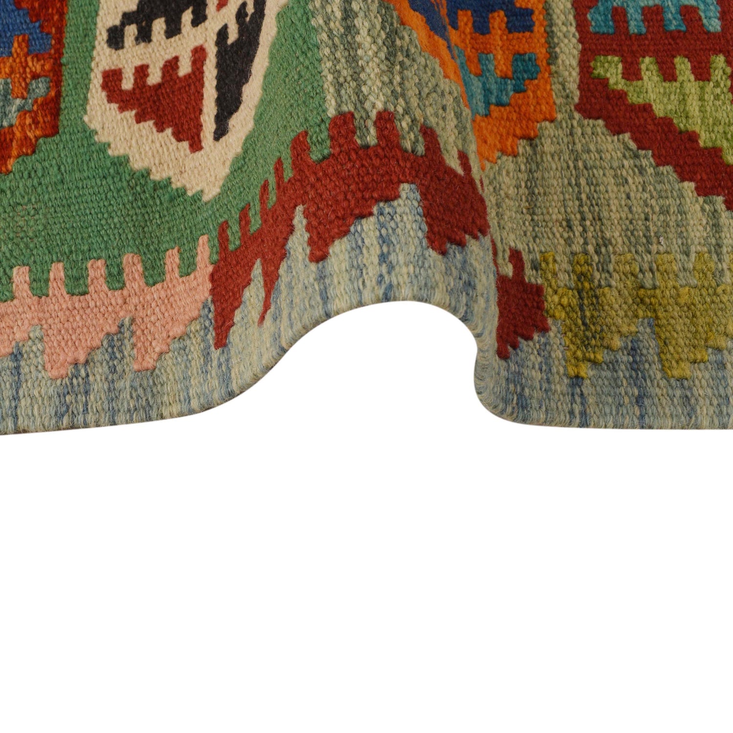 Handmade Vegetable Kelim 3' 11" x 5' 9" ft / 119 x 176 cm - No. P34895