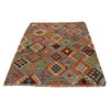 Hand Knotted Afghan Style Kilim 4' 4" x 5' 9" ft / 133 x 174 cm - No. P34897