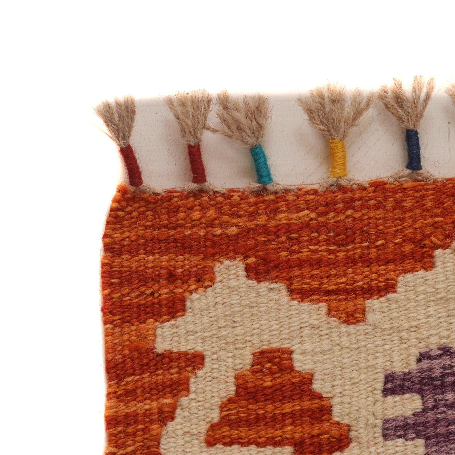 Hand Knotted Afghan Style Kilim 4' 0" x 6' 1" ft / 123 x 186 cm - No. P34900