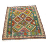Hand Woven Wool Kelim 2' 8" x 3' 9" ft / 82 x 115 cm - No. P34902