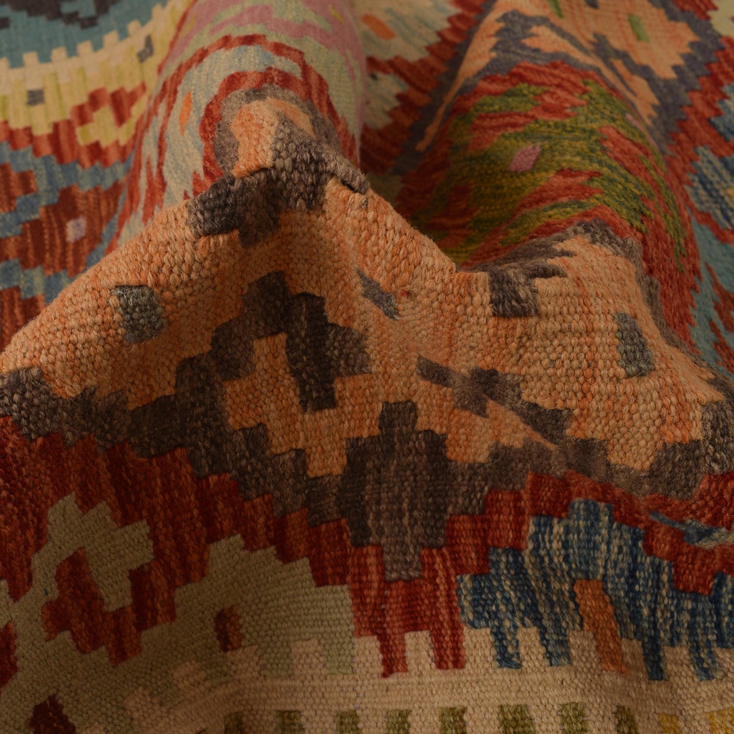 Long Chobi Kilim Runner 2' 9" x 10' 1" ft / 84 x 307 cm - No. P34903