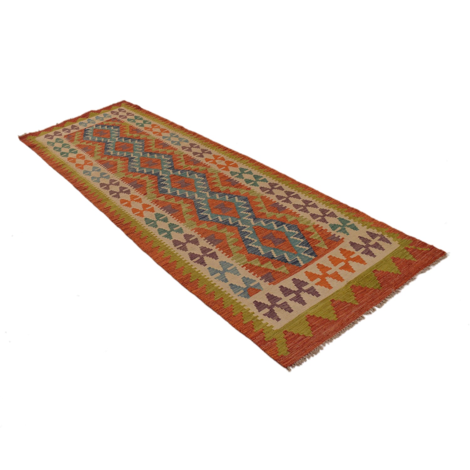 Long Chobi Kilim Runner 2' 10" x 9' 2" ft / 86 x 280 cm - No. P34904