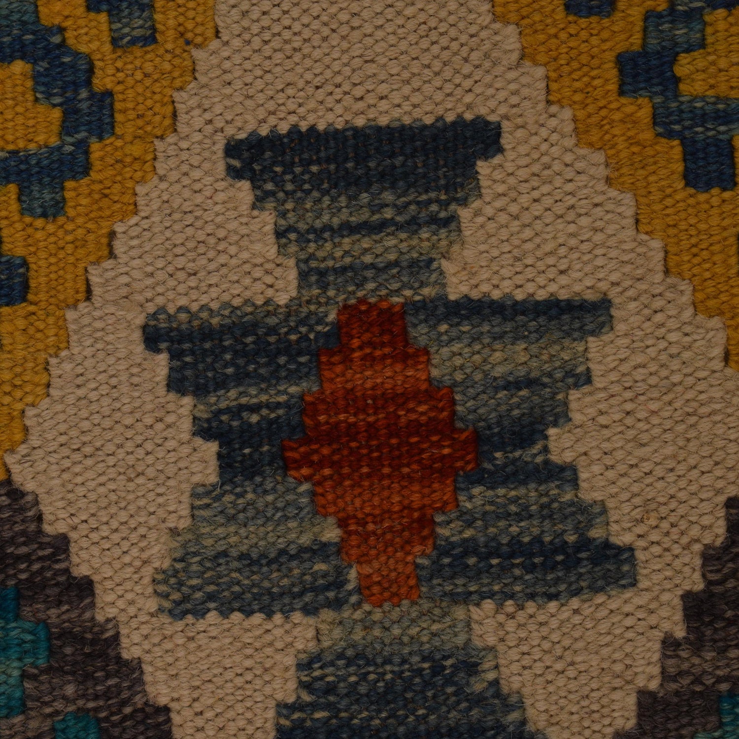 Hand Knotted Flatweave Kilim Runner 2' 5" x 9' 9" ft / 74 x 298 cm - No. P34905