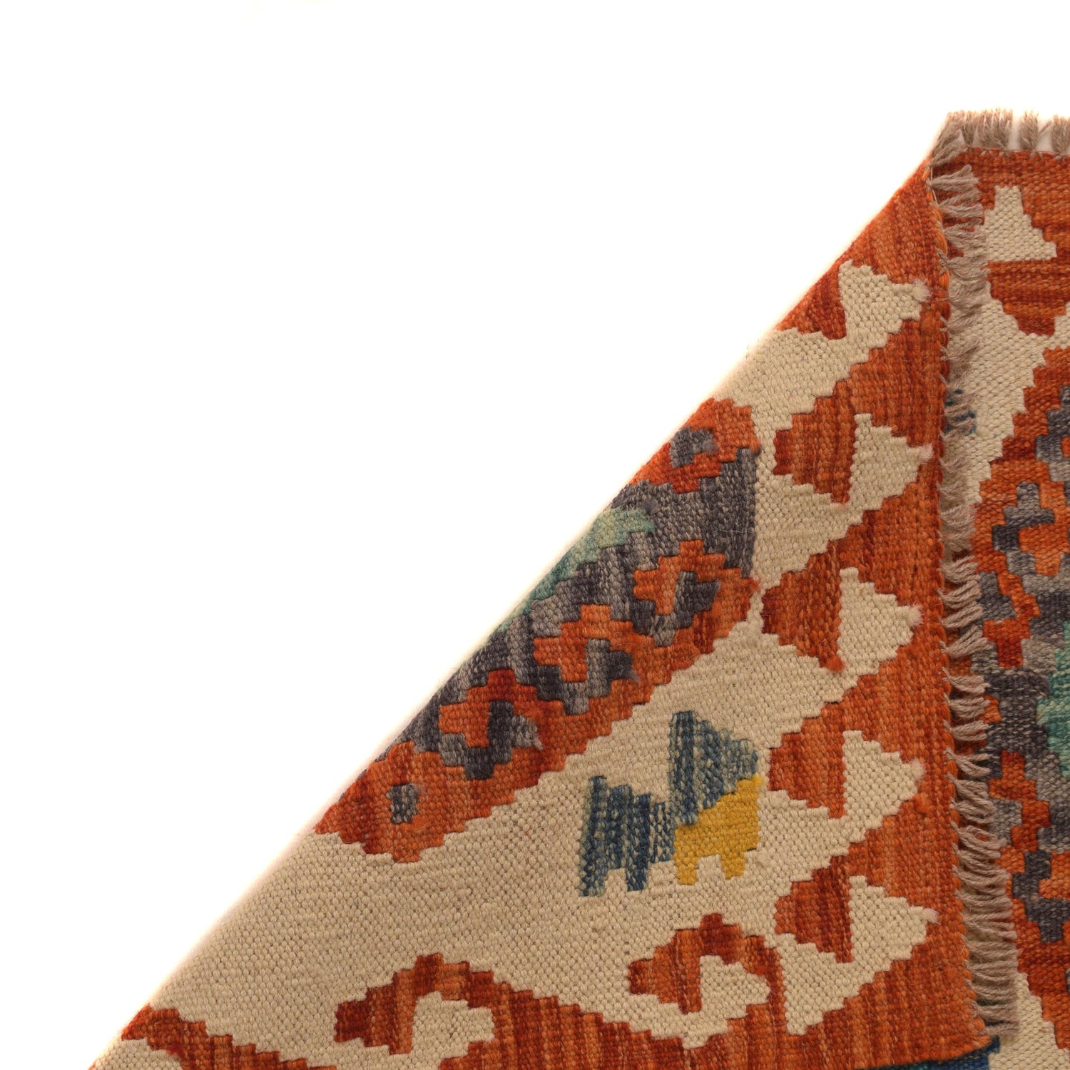 Hand Knotted Flatweave Kilim Runner 2' 5" x 9' 9" ft / 74 x 298 cm - No. P34905