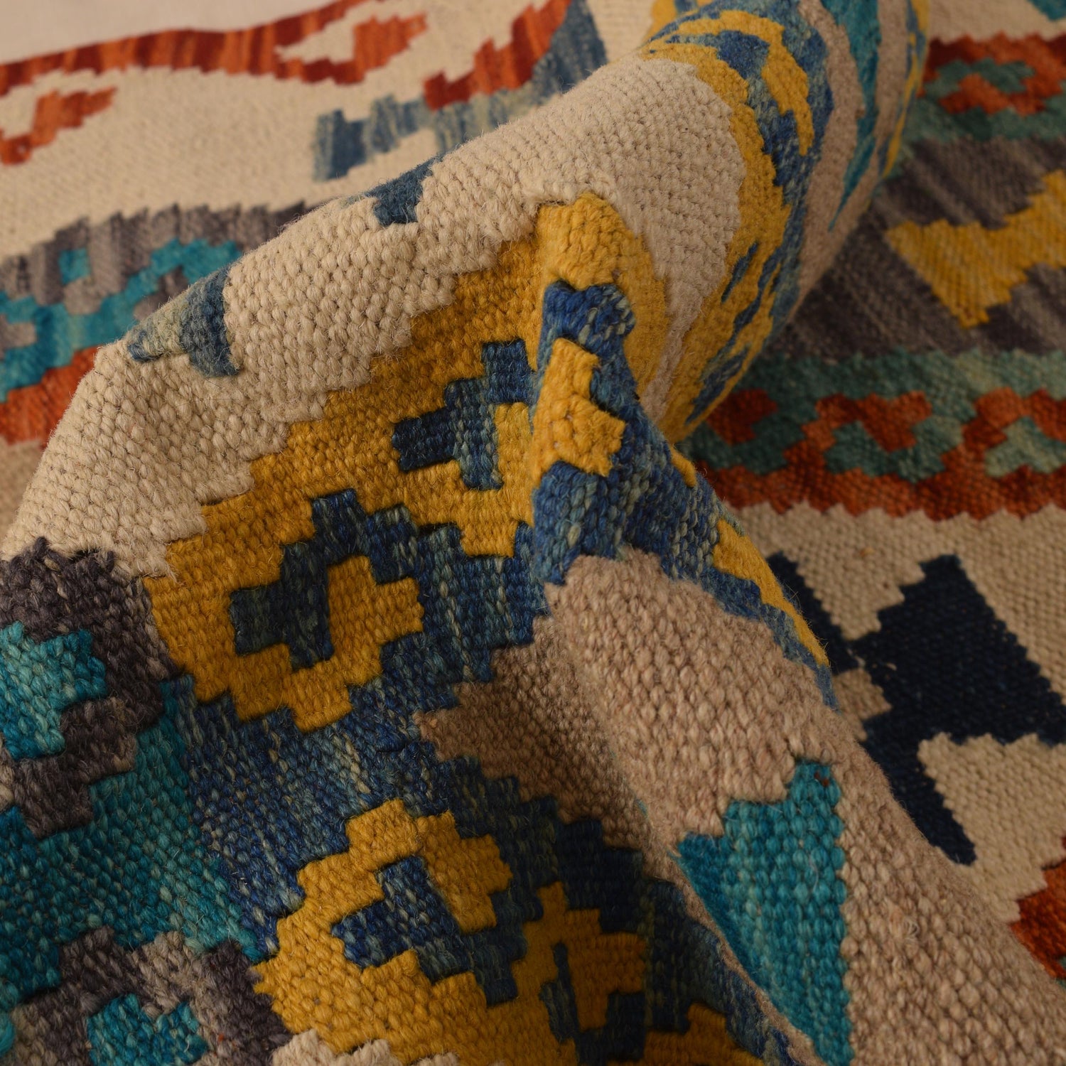 Hand Knotted Flatweave Kilim Runner 2' 5" x 9' 9" ft / 74 x 298 cm - No. P34905