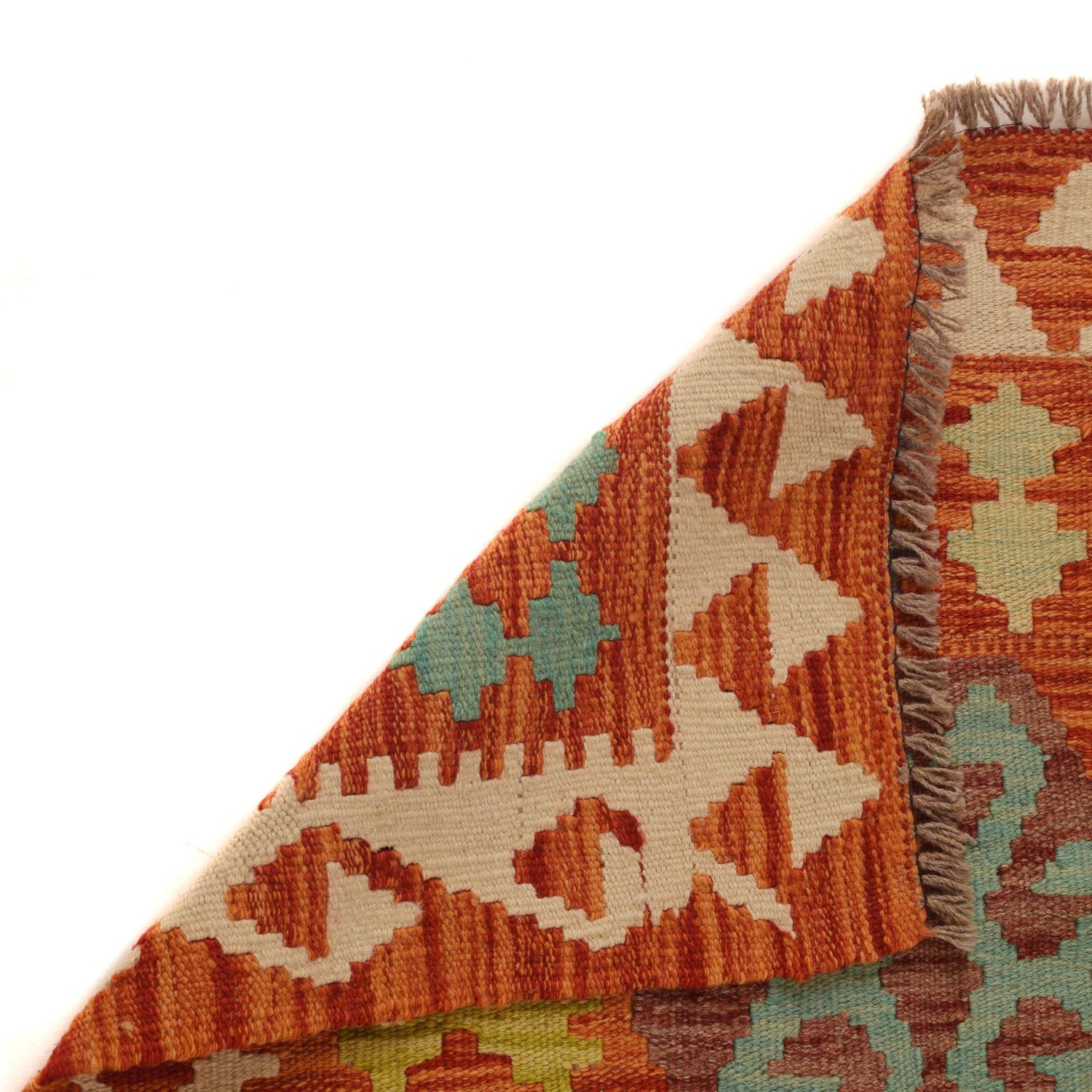 Handmade Vegetable Kilim 5' 1" x 6' 9" ft / 156 x 205 cm - No. P34912