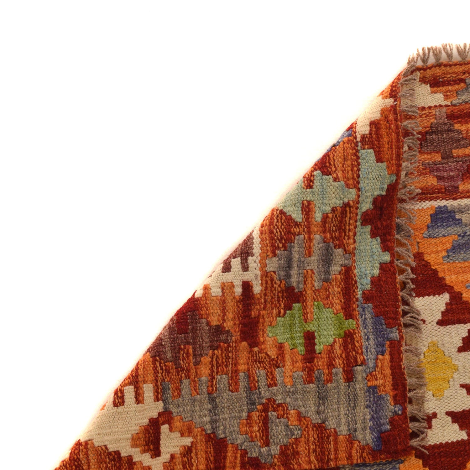 Hand Woven Wool Kelim 2' 9" x 4' 3" ft / 85 x 130 cm - No. P34914