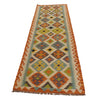 Hand Knotted Afghan Style Kilim Runner 2' 8" x 9' 7" ft / 81 x 292 cm - No. P34916