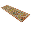 Hand Knotted Afghan Style Kilim Runner 2' 8" x 9' 7" ft / 81 x 292 cm - No. P34916