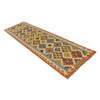 Hand Knotted Afghan Style Kilim Runner 2' 8" x 9' 7" ft / 81 x 292 cm - No. P34916