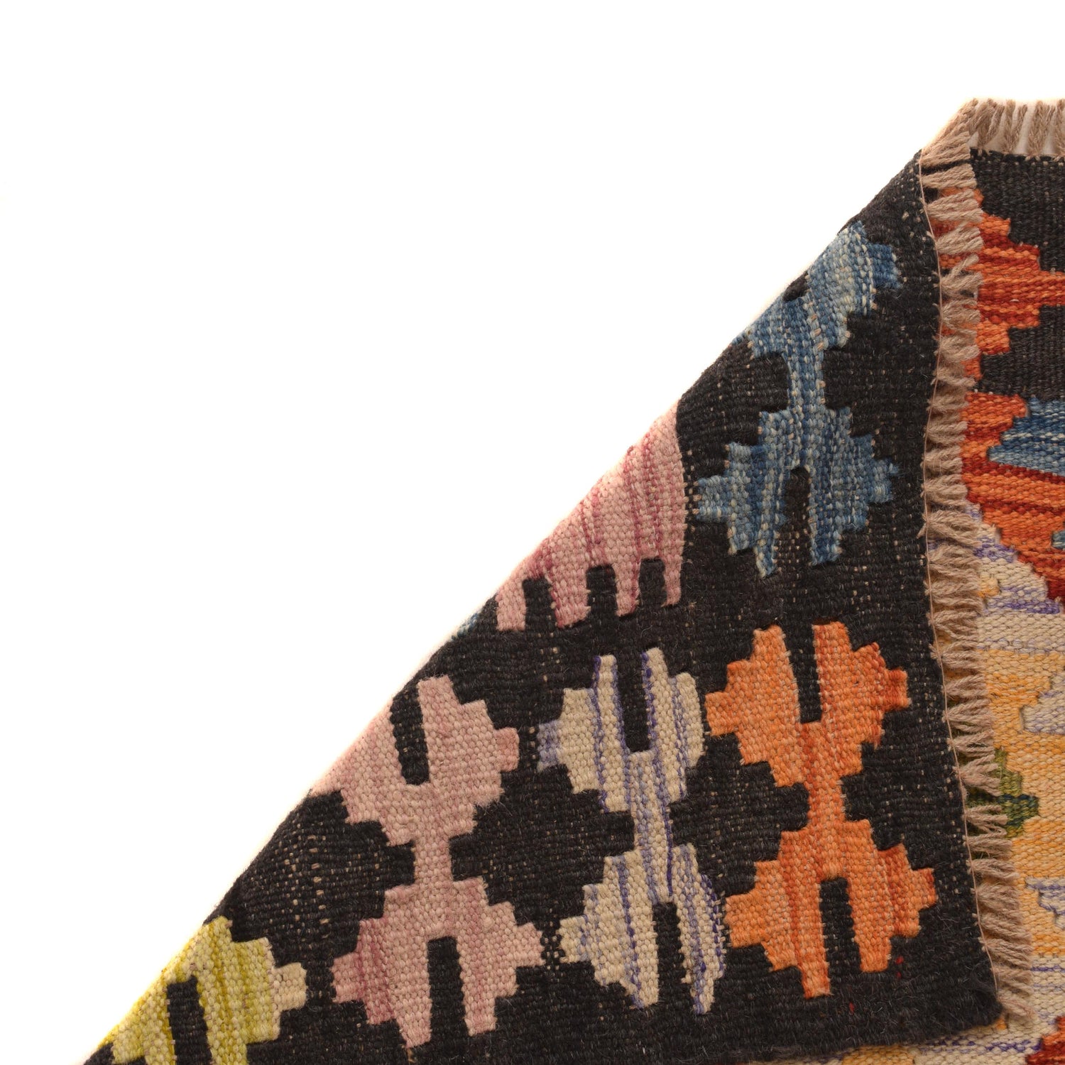 Handmade Afghan Vegetable Kilim Runner 2' 3" x 9' 10" ft / 69 x 300 cm - No. P34918