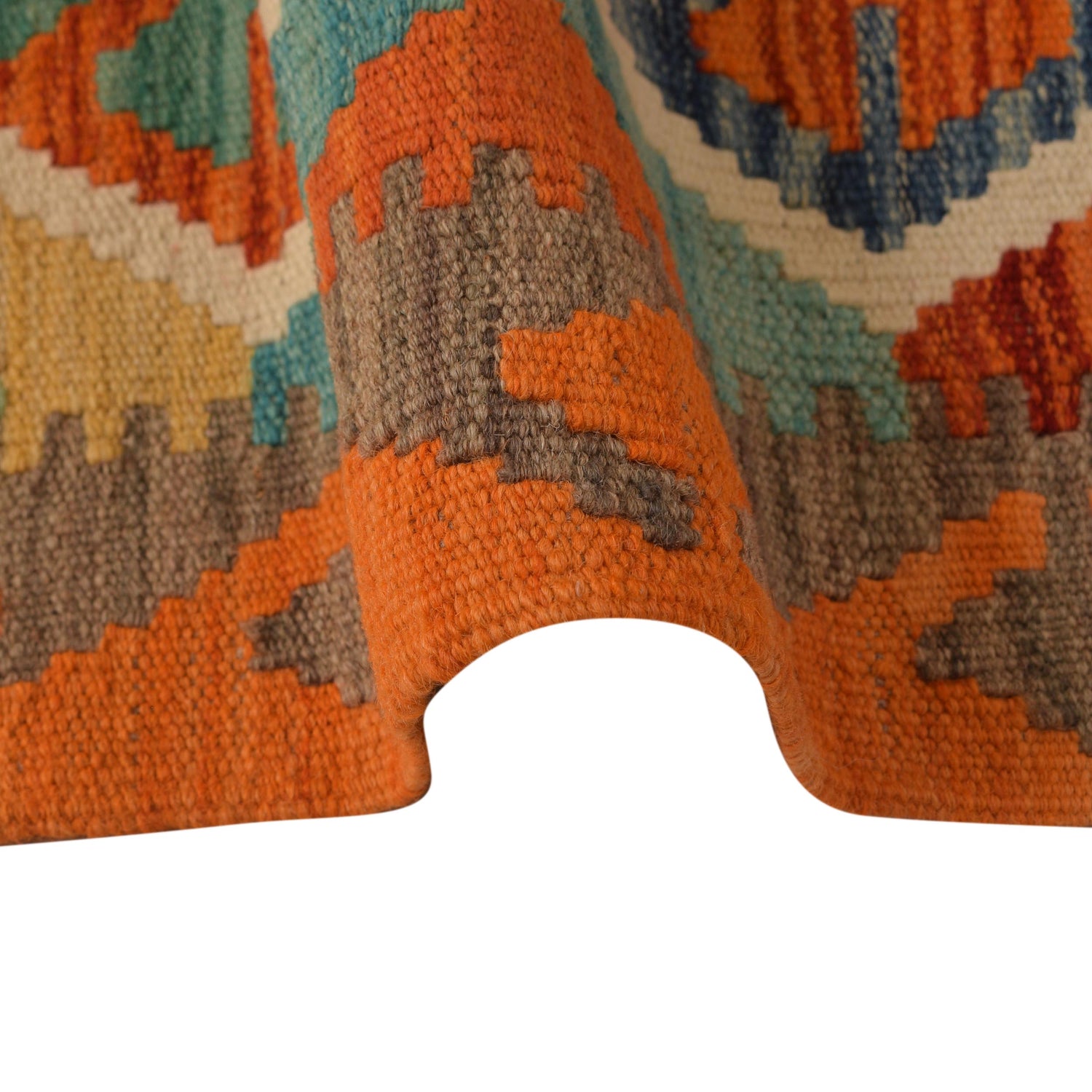 Hand Made Afghan Kilim Runner 2' 9" x 9' 6" ft / 84 x 289 cm - No. P34922