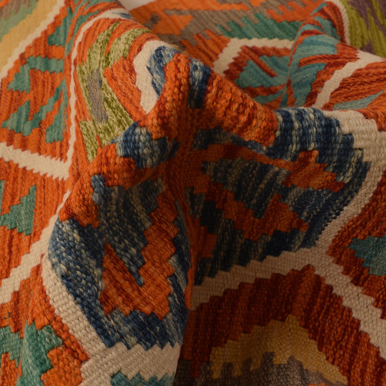 Hand Made Afghan Kilim Runner 2' 9" x 9' 6" ft / 84 x 289 cm - No. P34922