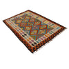 Handmade Afghan Vegetable Kilim 4' 0" x 5' 11" ft / 121 x 180 cm - No. P34932