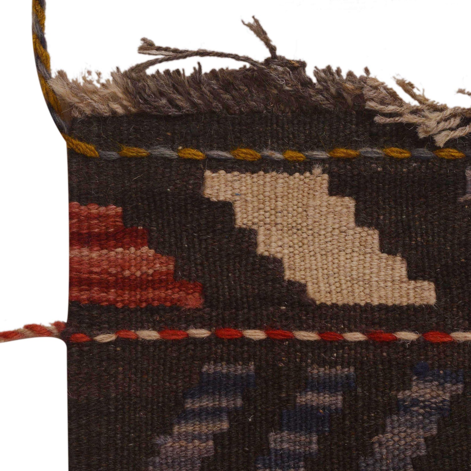 Hand Woven Wool Kelim 6' 9" x 9' 8" ft / 206 x 294 cm - No. P34955