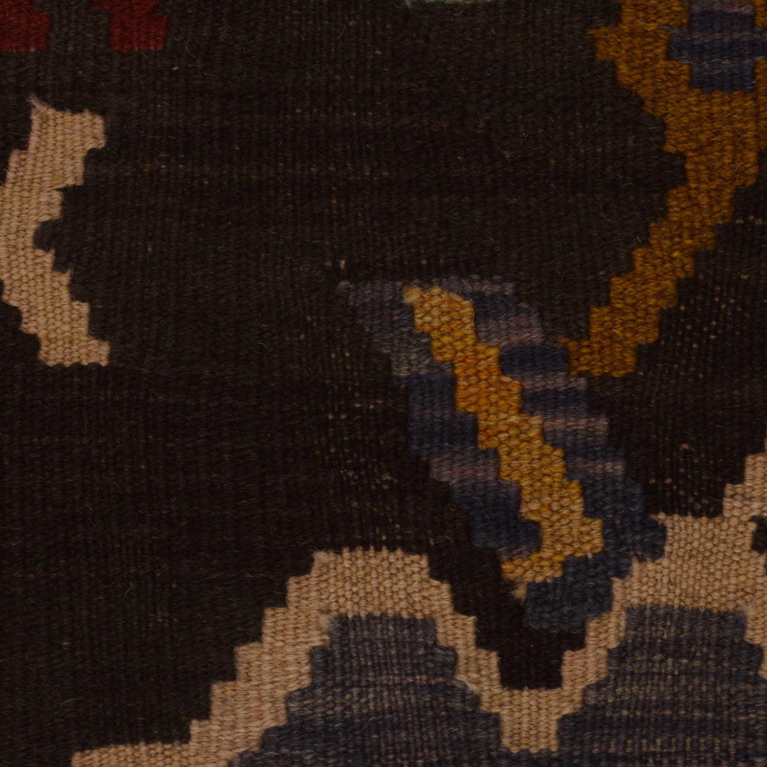 Hand Woven Wool Kelim 6' 9" x 9' 8" ft / 206 x 294 cm - No. P34955