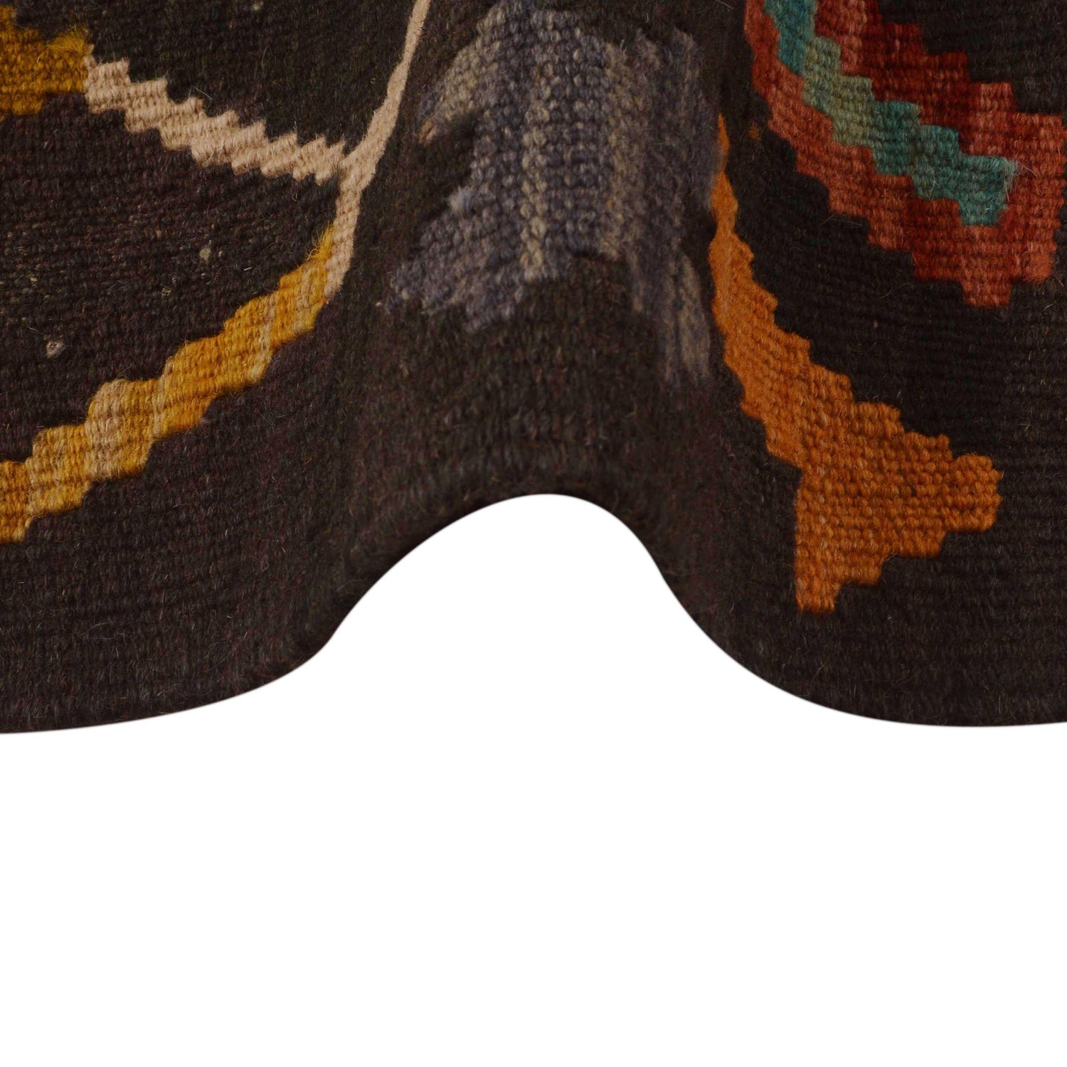 Hand Woven Wool Kelim 6' 9" x 9' 8" ft / 206 x 294 cm - No. P34955