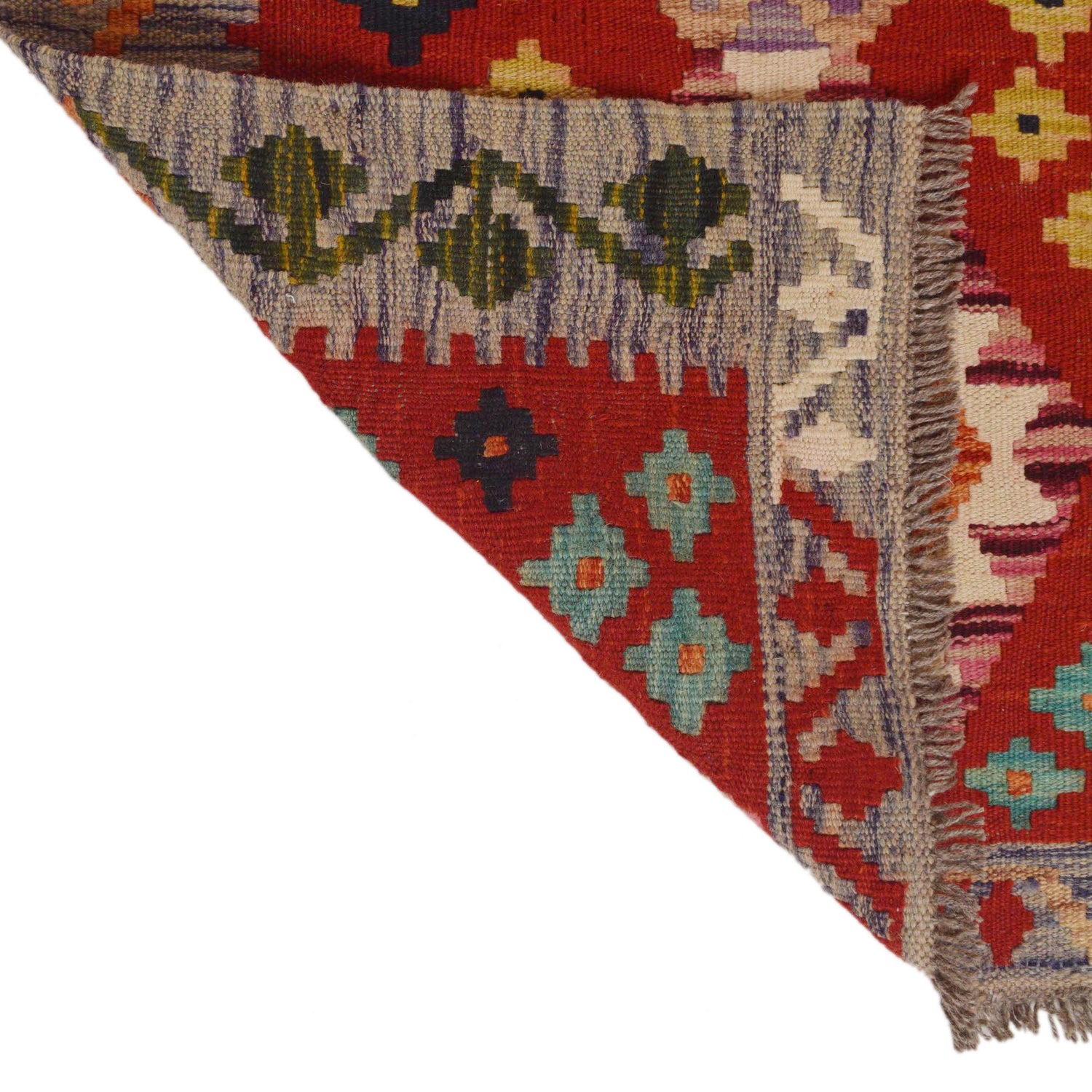 Handmade Afghan Vegetable Kilim Runner 2' 6" x 22' 0" ft / 75 x 670 cm - No. P34956