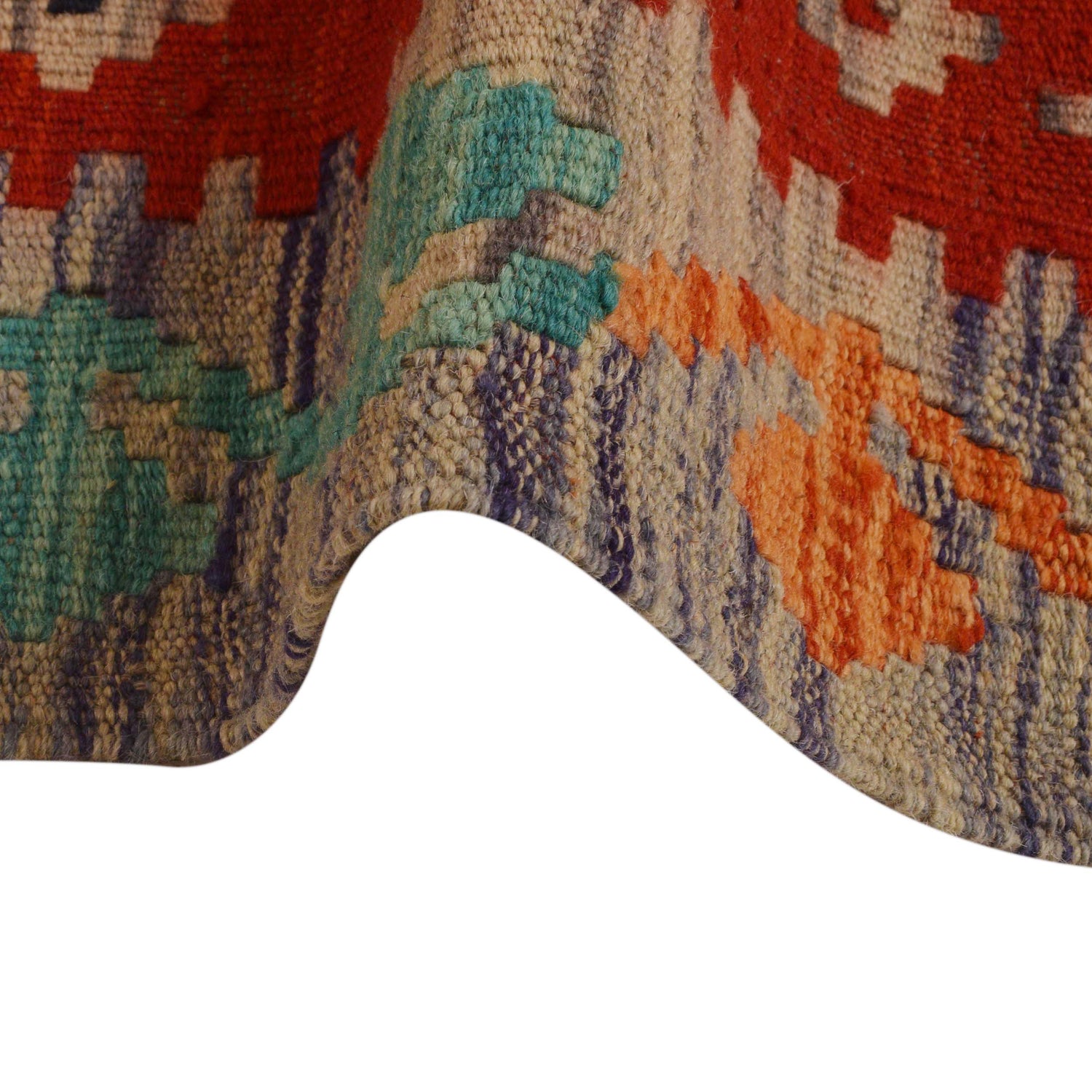 Handmade Afghan Vegetable Kilim Runner 2' 6" x 22' 0" ft / 75 x 670 cm - No. P34956