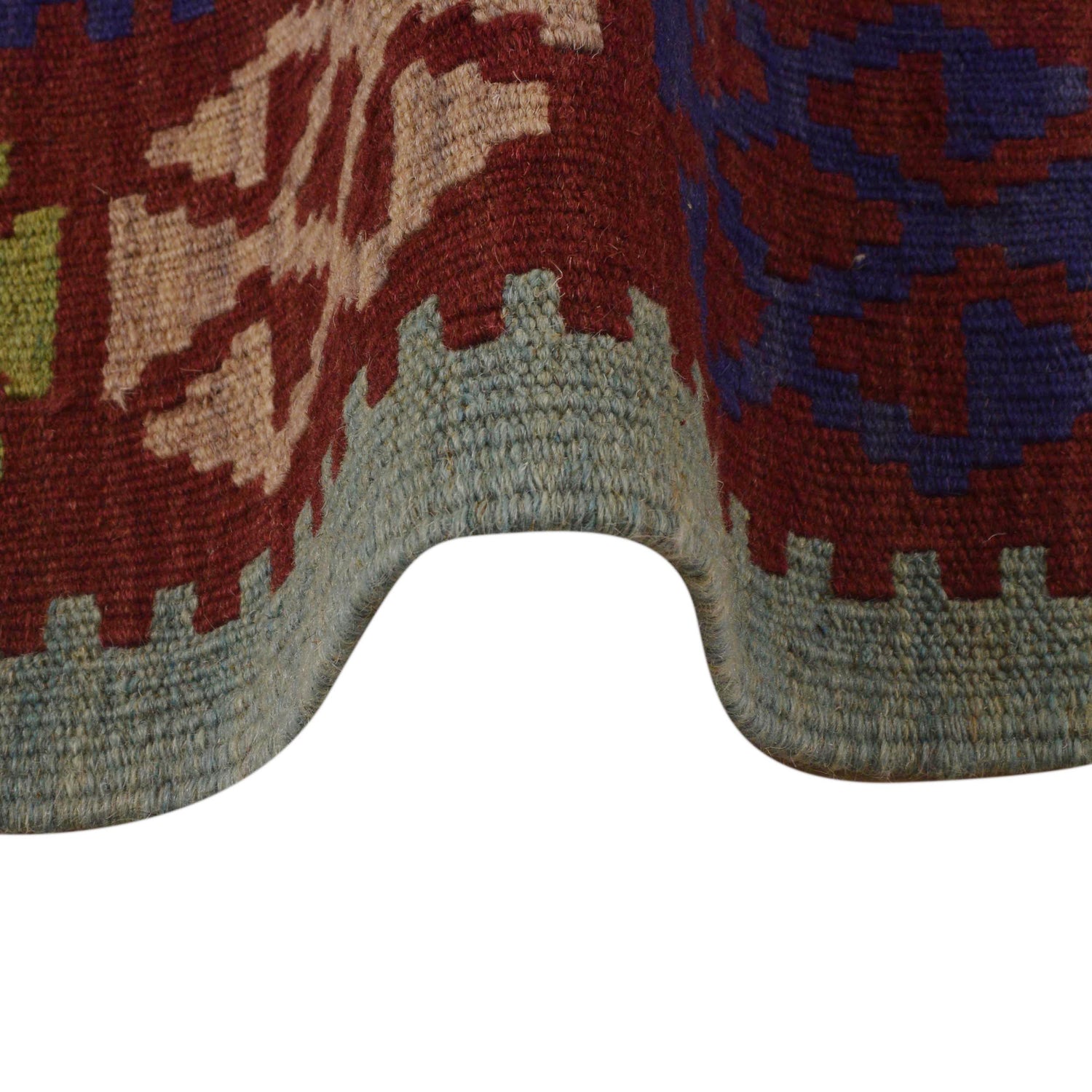 Handmade Turkish Design Wool Kilim 6' 11" x 9' 7" ft / 210 x 292 cm - No. P34964