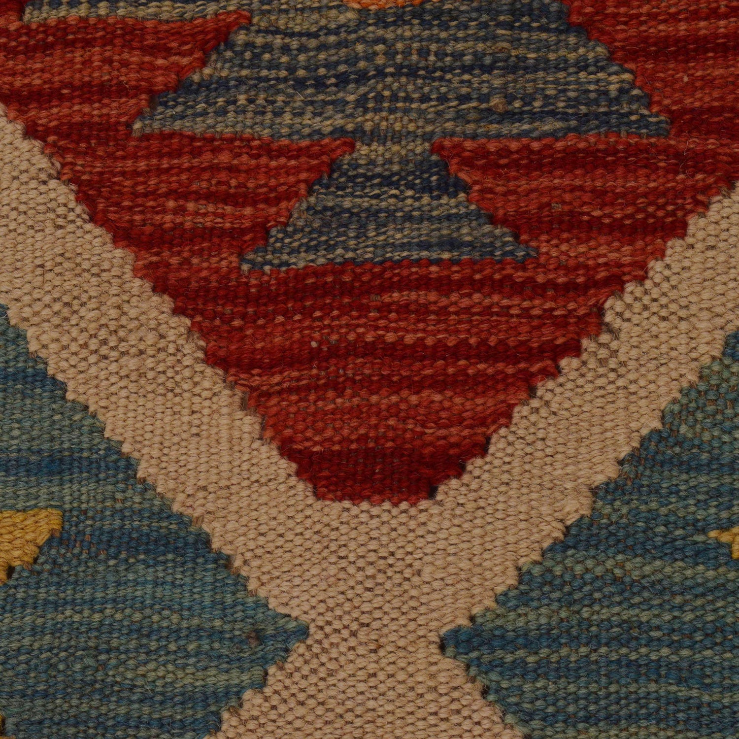 Hand Knotted Flatweave Kilim 7' 11" x 9' 11" ft / 242 x 303 cm - No. P34965