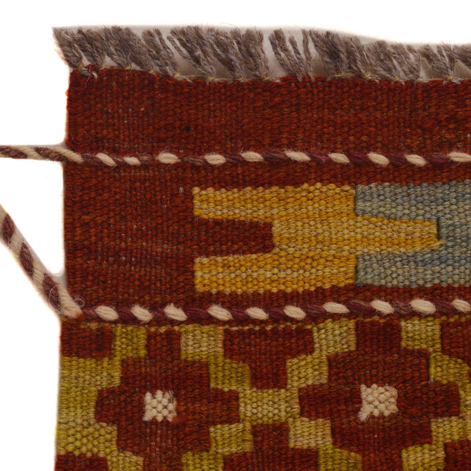 Handmade Afghan Vegetable Kilim 4' 11" x 7' 0" ft / 150 x 214 cm - No. P34967