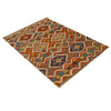 Hand Knotted Afghan Style Kilim 3' 5" x 4' 10" ft / 105 x 147 cm - No. P34973