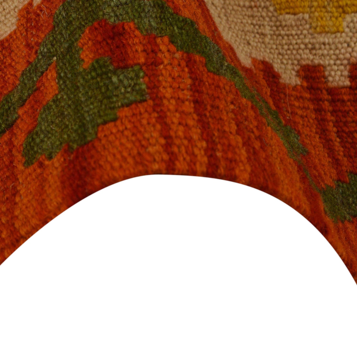 Hand Woven Wool Kelim 5' 8" x 8' 3" ft / 176 x 252 cm - No. P34978