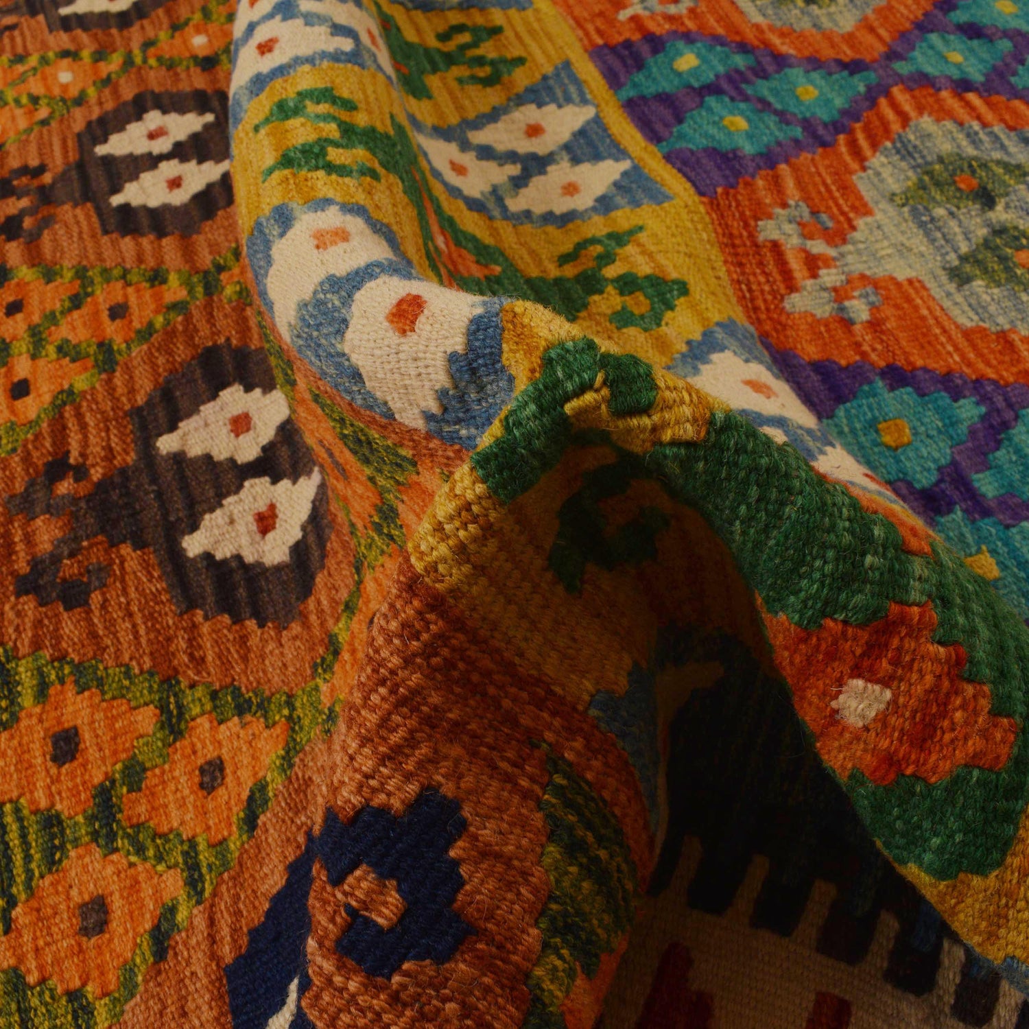 Medium Size Chobi Kilim 6' 0" x 8' 2" ft / 184 x 248 cm - No. P34983
