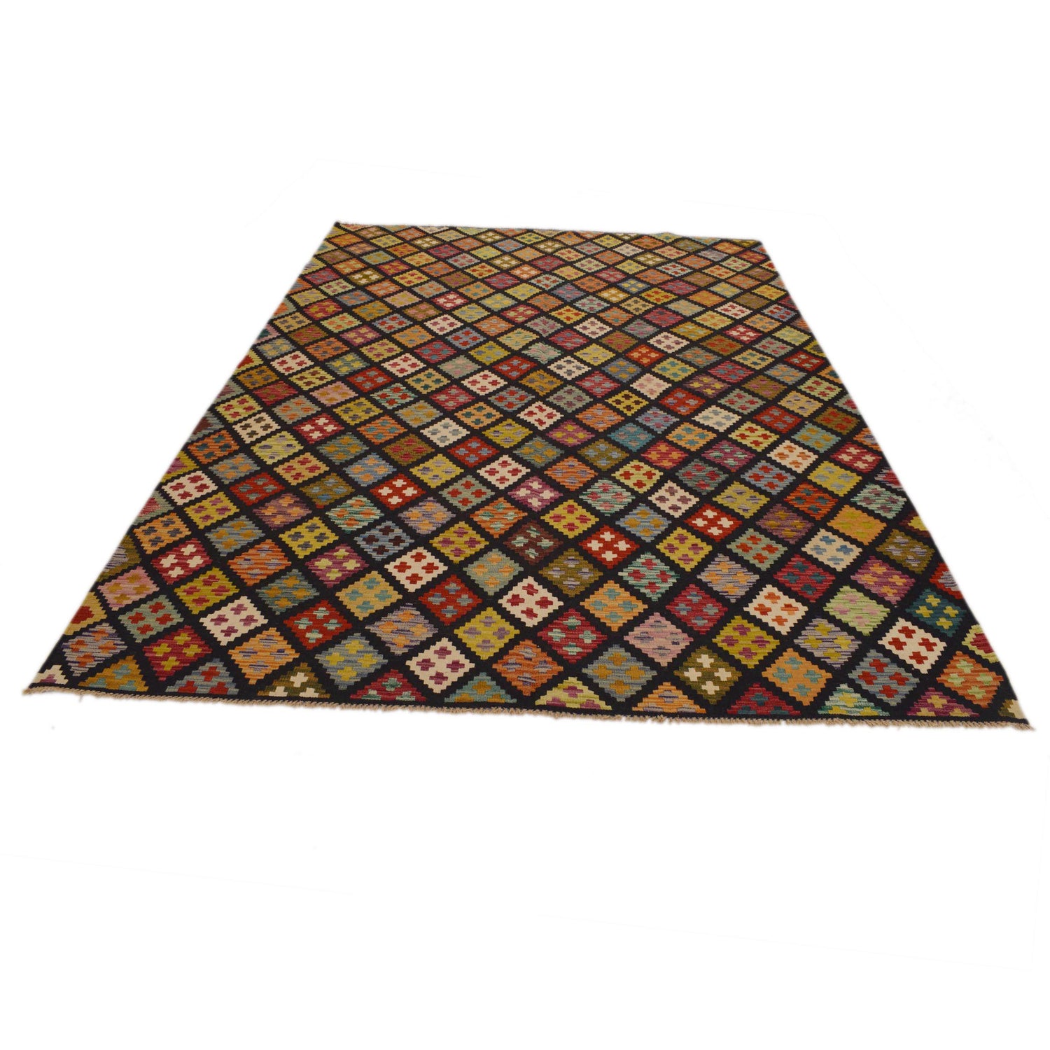 Medium Size Chobi Kilim 6' 8" x 9' 8" ft / 202 x 295 cm - No. P34984